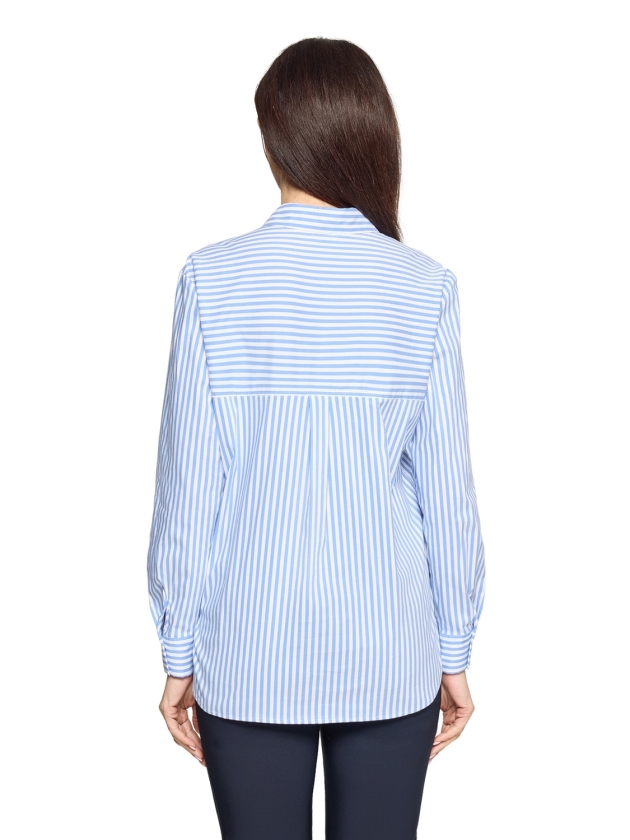 Betty Barclay Bluse Lang 1/1 Arm 1880 White/blue