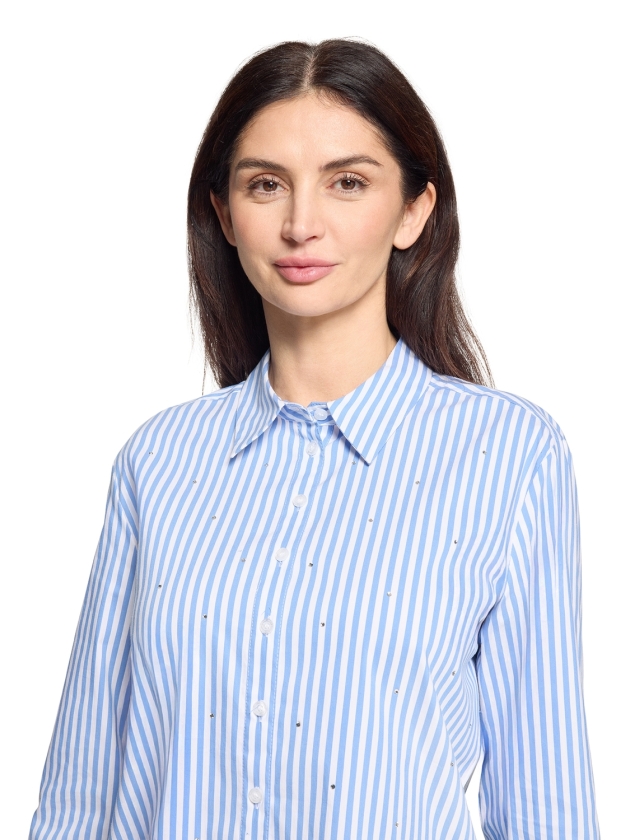 Betty Barclay Bluse Lang 1/1 Arm 1880 White/blue