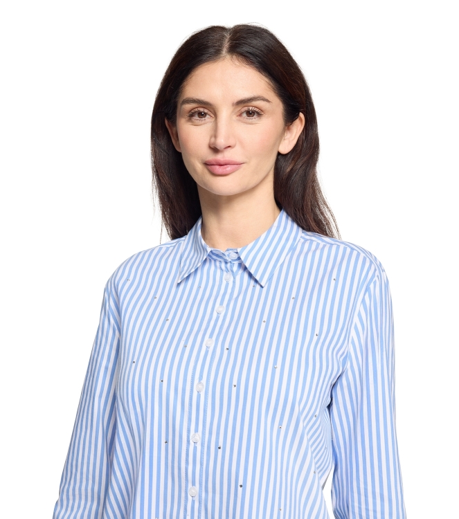 Betty Barclay Bluse Lang 1/1 Arm 1880 White/blue