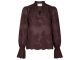Neo Noir Amara big embroidery blouse 174 Burgundy