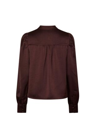 Neo Noir Rosslyn heavy sateen blouse 174 Burgundy