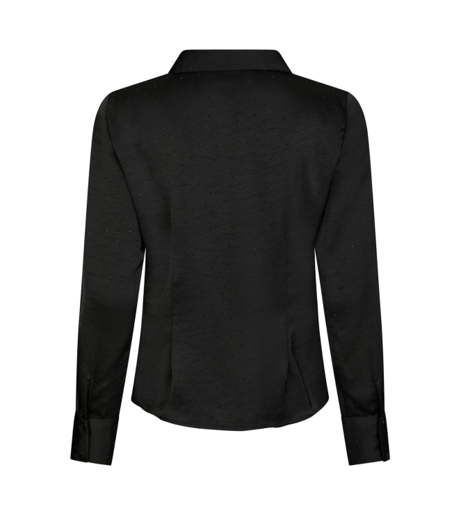 Neo Noir Christy heavy sateen bedaz shirt 100 Black