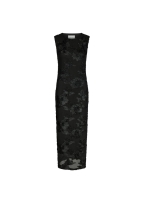 Neo Noir Tiranna big flower mesh dress 100 Black