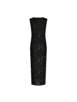 Neo Noir Tiranna big flower mesh dress 100 Black
