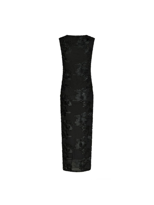 Neo Noir Tiranna big flower mesh dress 100 Black