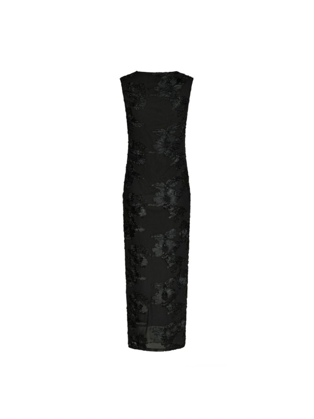 Neo Noir Tiranna big flower mesh dress 100 Black