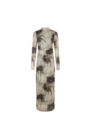 Neo Noir Onessa faded mesh dress 306 Dusty brown