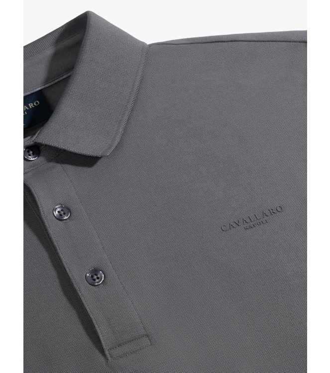 Cavallaro Basso Polo LS 960000 Faded grey