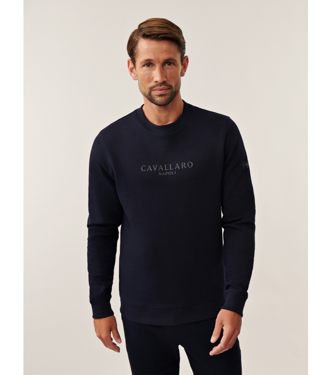 Cavallaro Sanago R Neck Sweat 699000 Dark blue