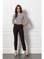 Studio Anneloes Luna ssl stripe pullover 1187 off white/espresso