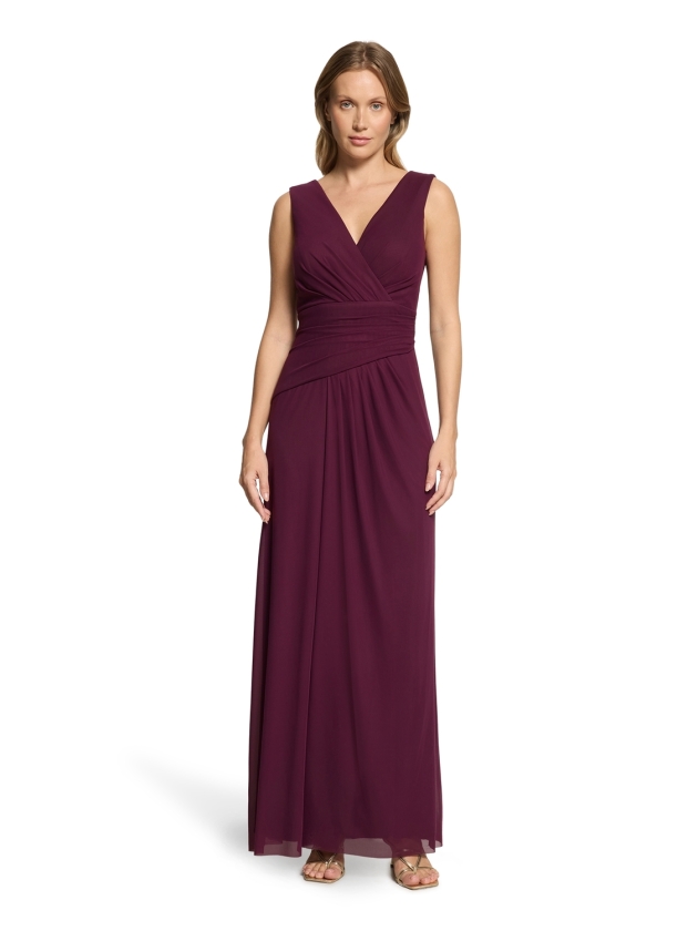 Vera Mont Kleid Lang ohne Arm 6179 Strong aubergine