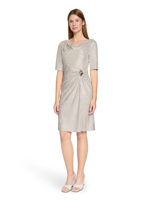 Vera Mont Kleid Kurz 1/2 Arm 1895 Cream/silver