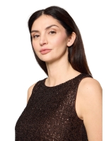 Vera Mont Shirt Kurz ohne Arm 7409 Espresso brown