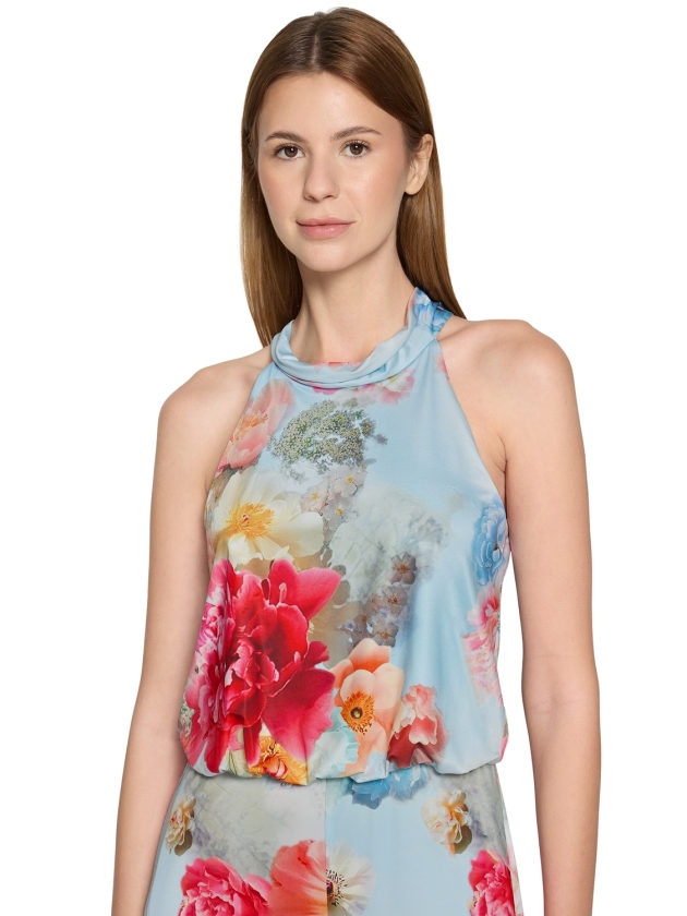 Vera Mont Overall Lang ohne Arm 8842 Blue/rose