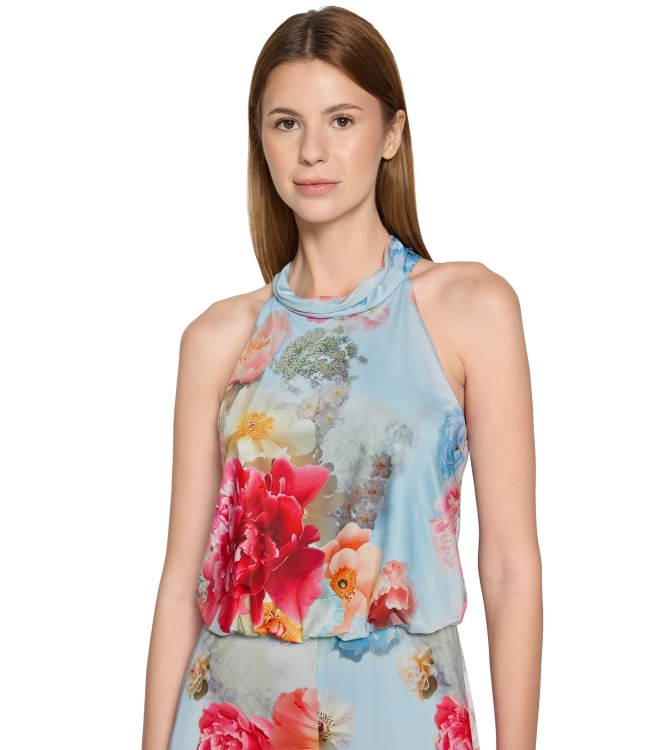 Vera Mont Overall Lang ohne Arm 8842 Blue/rose