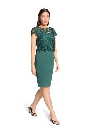 Vera Mont Kleid Kurz 3/4 Arm 5609 Dark emerald