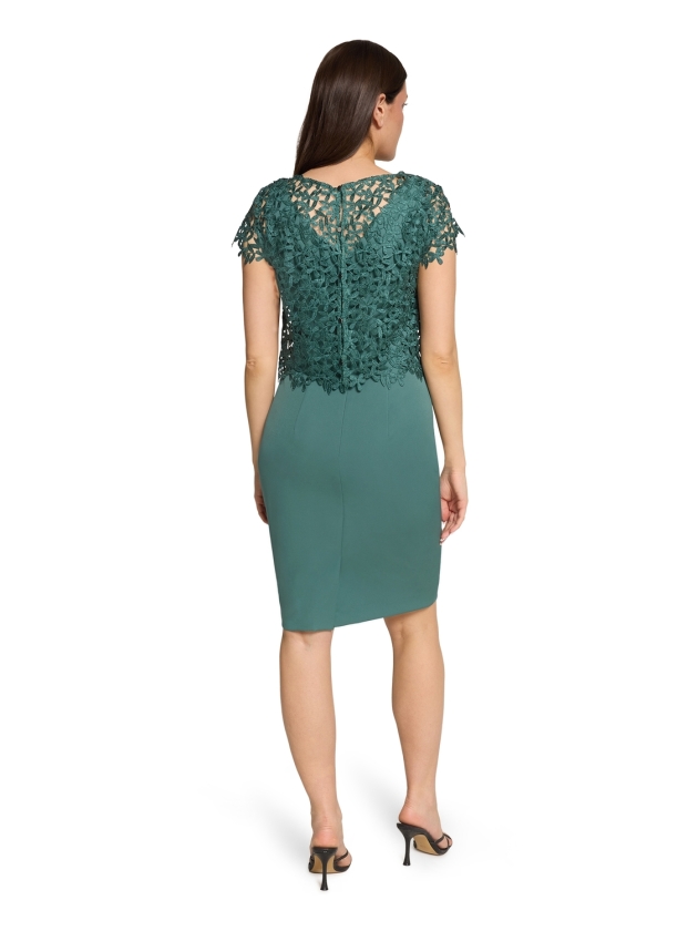 Vera Mont Kleid Kurz 3/4 Arm 5609 Dark emerald