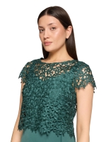 Vera Mont Kleid Kurz 3/4 Arm 5609 Dark emerald