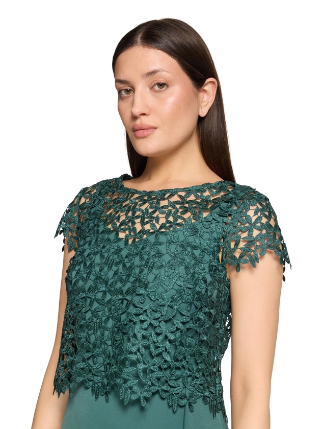 Vera Mont Kleid Kurz 3/4 Arm 5609 Dark emerald