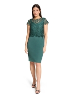 Vera Mont Kleid Kurz 3/4 Arm 5609 Dark emerald