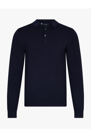 Cavallaro Milacio Long Sleeve Polo 699000 Dark blue