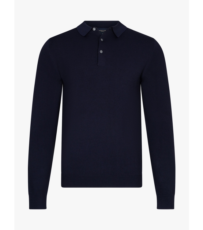Cavallaro Milacio Long Sleeve Polo 699000 Dark blue