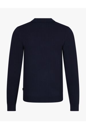 Cavallaro Milacio Long Sleeve Polo 699000 Dark blue