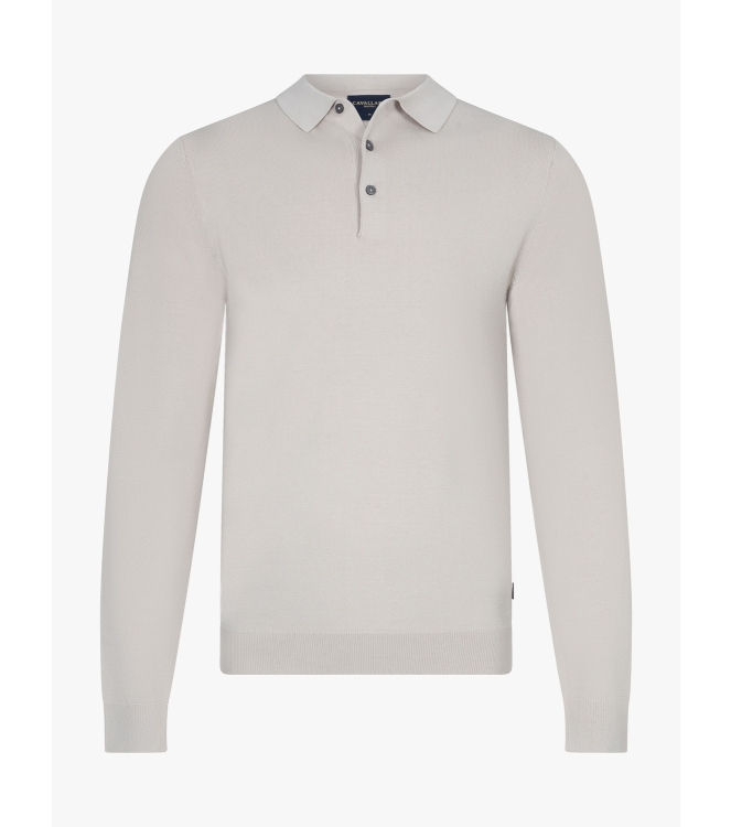 Cavallaro Milacio Long Sleeve Polo 1890000 Dark kit