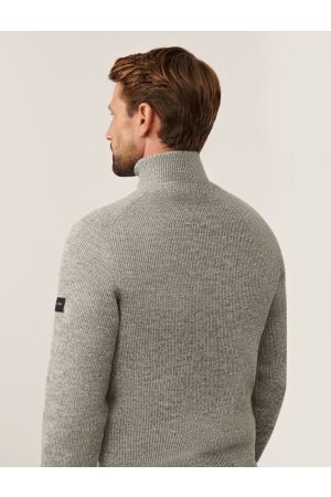 Cavallaro Corsico Melange Half Zip Pullover 950000 Mid grey