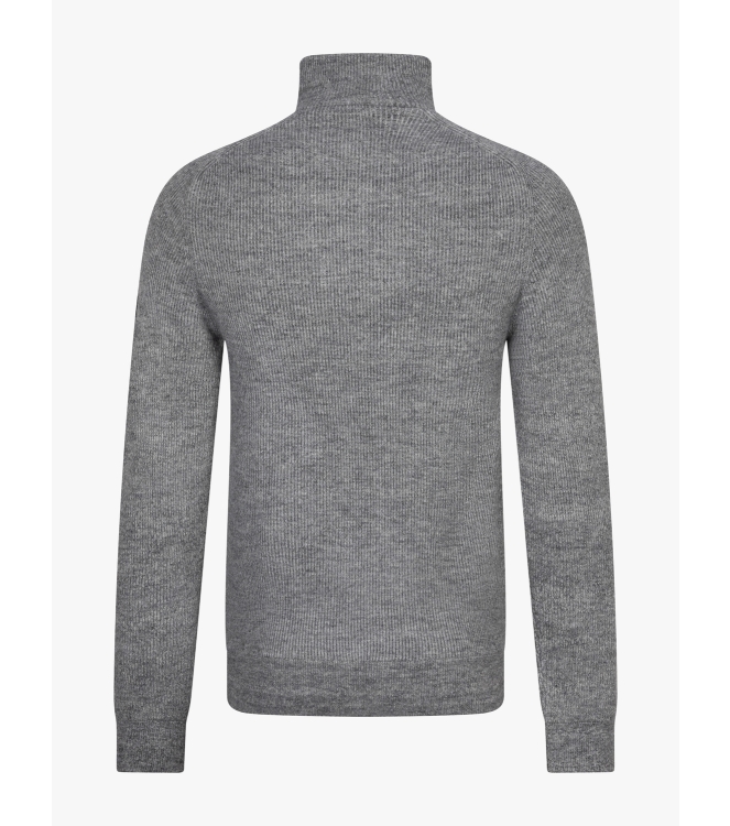 Cavallaro Corsico Melange Half Zip Pullover 950000 Mid grey