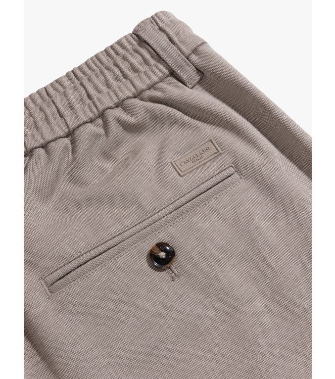 Cavallaro Zanico Trousers 840006 Taupe melange