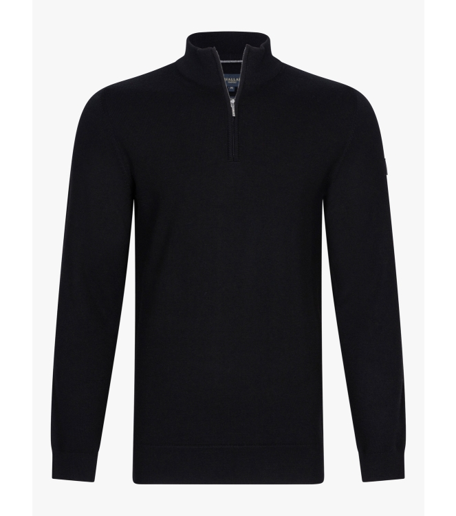Cavallaro Merino Half Zip Pullover 999000 Black