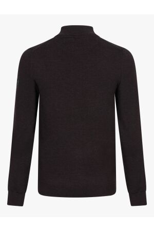 Cavallaro Merino Half Zip Pullover 898000 Dark brown
