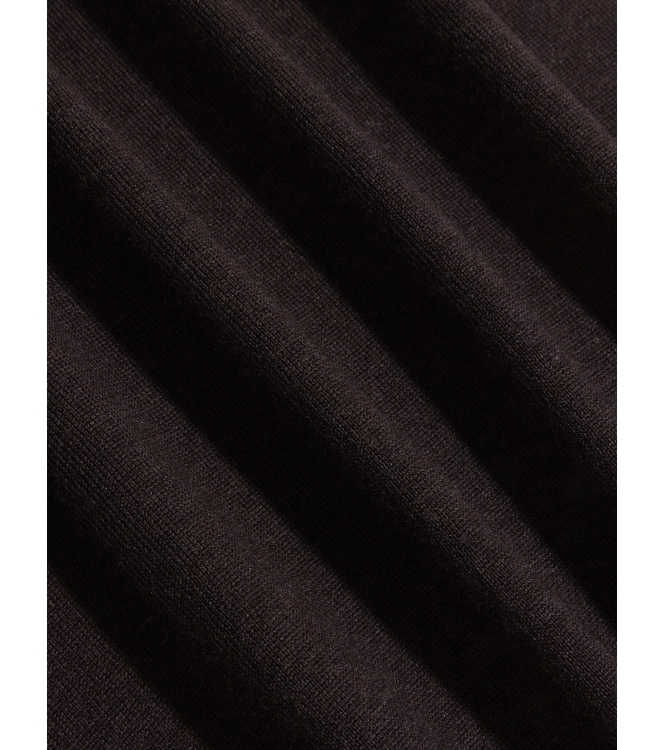 Cavallaro Merino Half Zip Pullover 898000 Dark brown