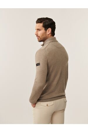 Cavallaro Merino Half Zip Pullover 810000 Sand