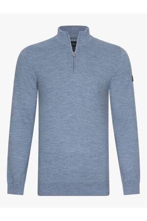 Cavallaro Merino Half Zip Pullover 970000 Grey blue
