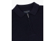 Cavallaro Merino Long Sleeve Zip Polo 699000 Dark blue