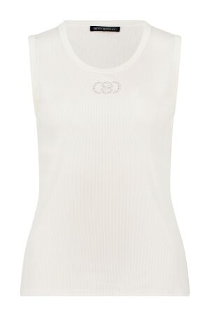 Betty Barclay Shirt Kurz ohne Arm 1014 Offwhite