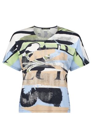 Betty Barclay Shirt Kurz 1/2 Arm 8872 Blue/beige