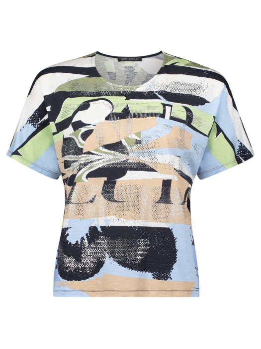 Betty Barclay Shirt Kurz 1/2 Arm 8872 Blue/beige