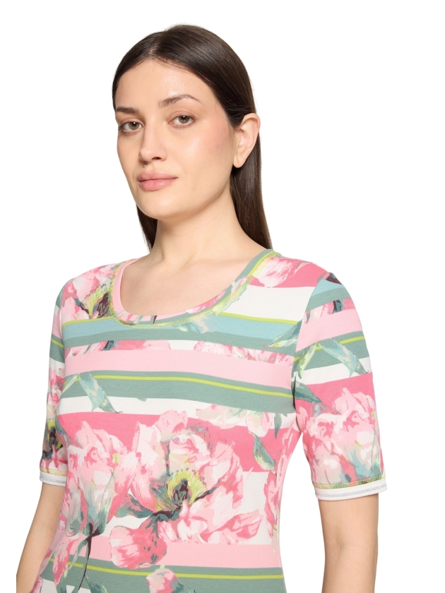 Betty Barclay Shirt Kurz 1/2 Arm 4815 Rose/cream