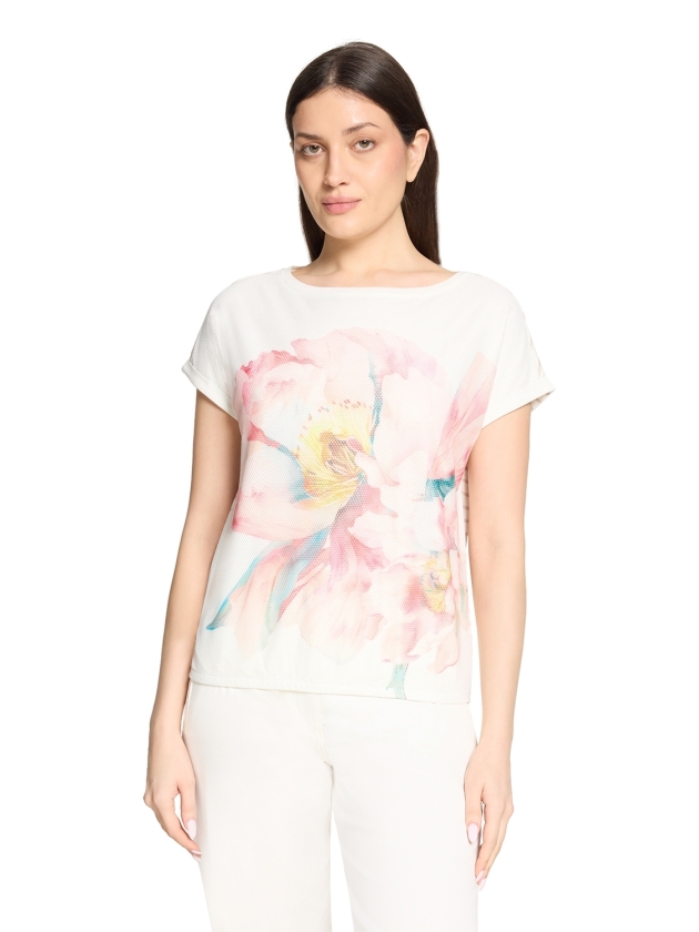 Betty Barclay Shirt Kurz 1/2 Arm 1945 Patch cream/rose