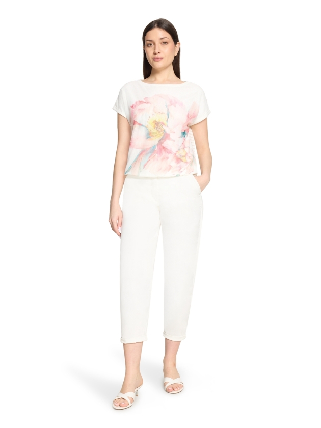 Betty Barclay Shirt Kurz 1/2 Arm 1945 Patch cream/rose