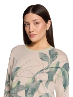Betty Barclay Strickpullover Kurz 3/4 Arm 7856 Beige/green