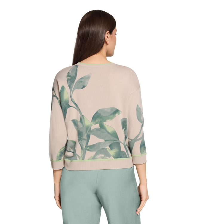 Betty Barclay Strickpullover Kurz 3/4 Arm 7856 Beige/green