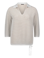 Betty Barclay Strickpullover Kurz 3/4 Arm 1973 Patch cream/beige