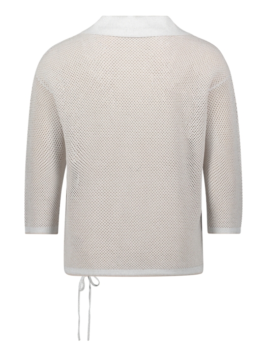 Betty Barclay Strickpullover Kurz 3/4 Arm 1973 Patch cream/beige