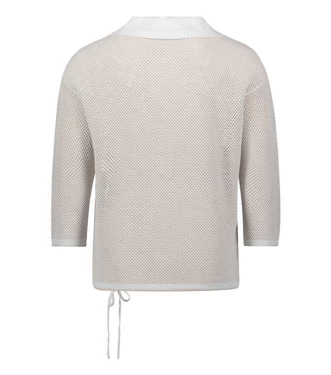 Betty Barclay Strickpullover Kurz 3/4 Arm 1973 Patch cream/beige