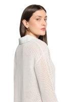 Betty Barclay Strickpullover Kurz 3/4 Arm 1973 Patch cream/beige