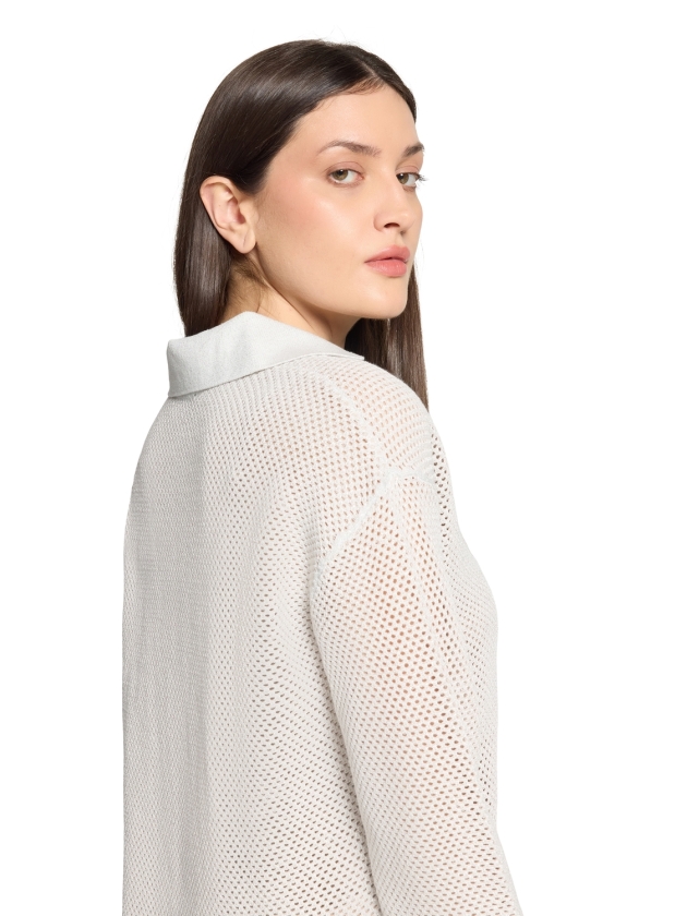 Betty Barclay Strickpullover Kurz 3/4 Arm 1973 Patch cream/beige